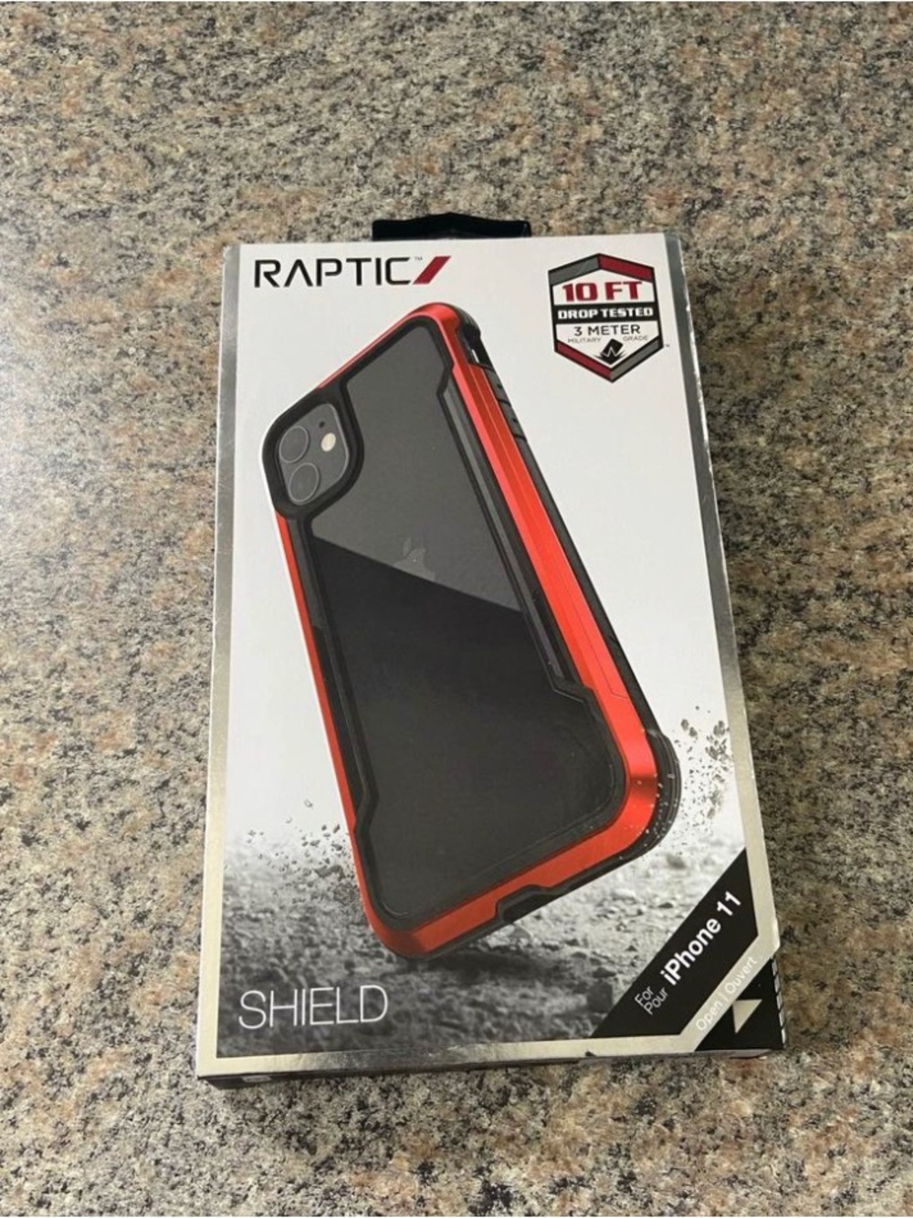 Raptic Shield Protective Case for iPhone 11 — Red and Black